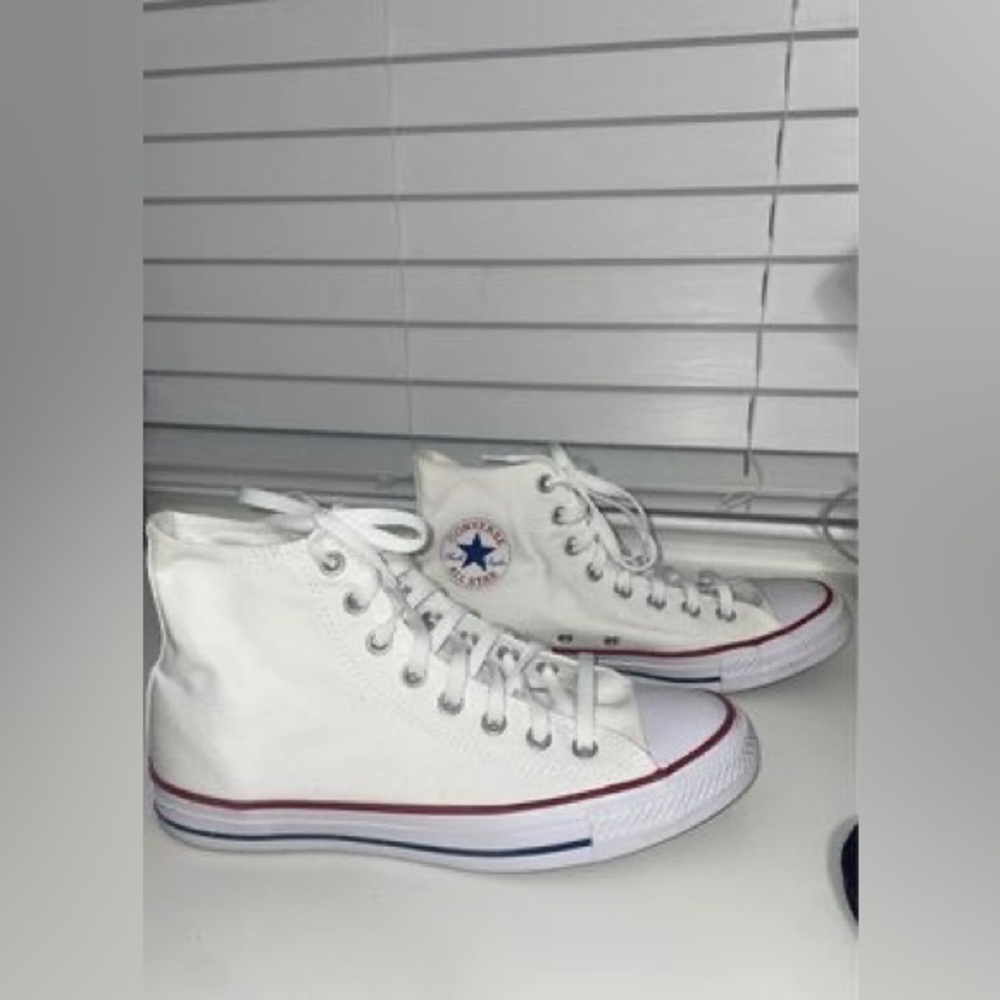 White Converse High Tops